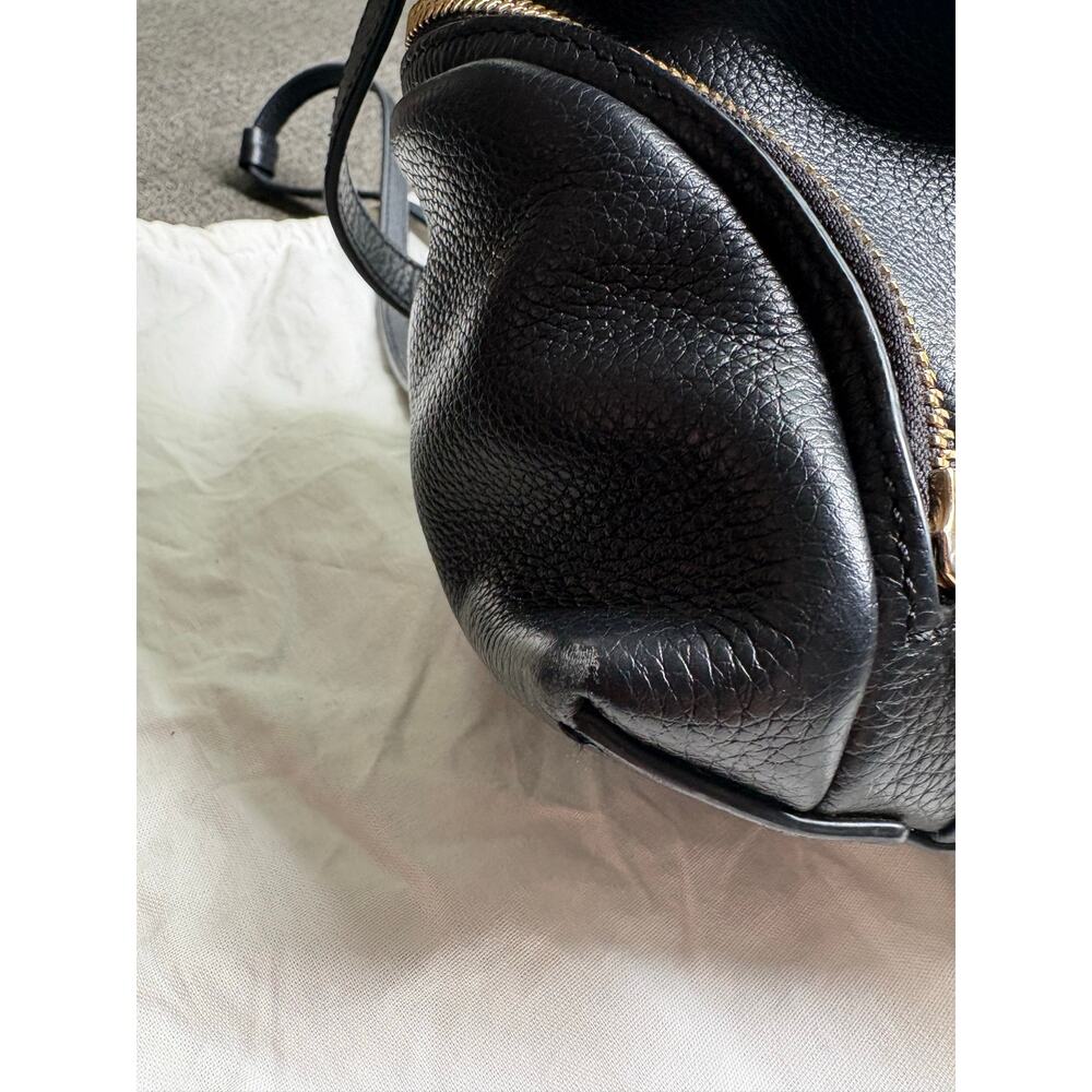 See By Chloe Olga Black Leather Mini Backpack W/ Dustbag Goth Emo - Picture 10 of 12